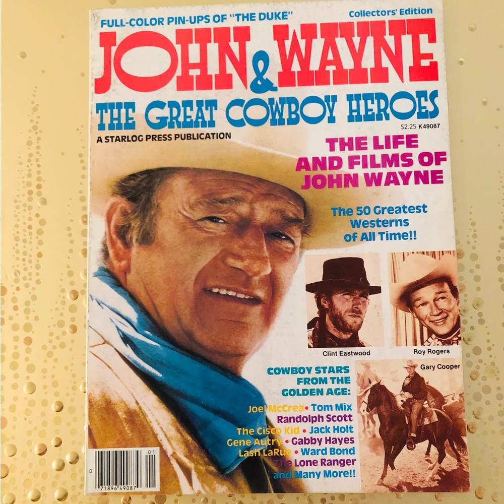 John Wayne & Great Cowboy Heroes, Starlog Press Publication, 1979, 83 Pages
